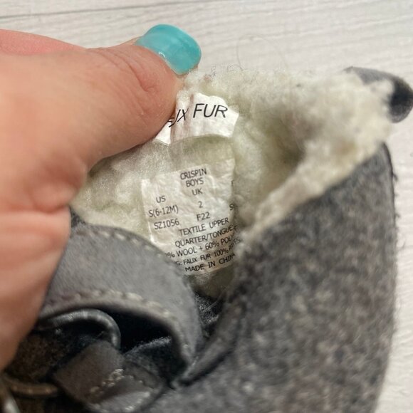 Stride rite infant soft sole grey boots 6-12 months - Picture 5 of 5